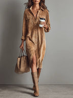 Alvea™ Vestido midi de pana