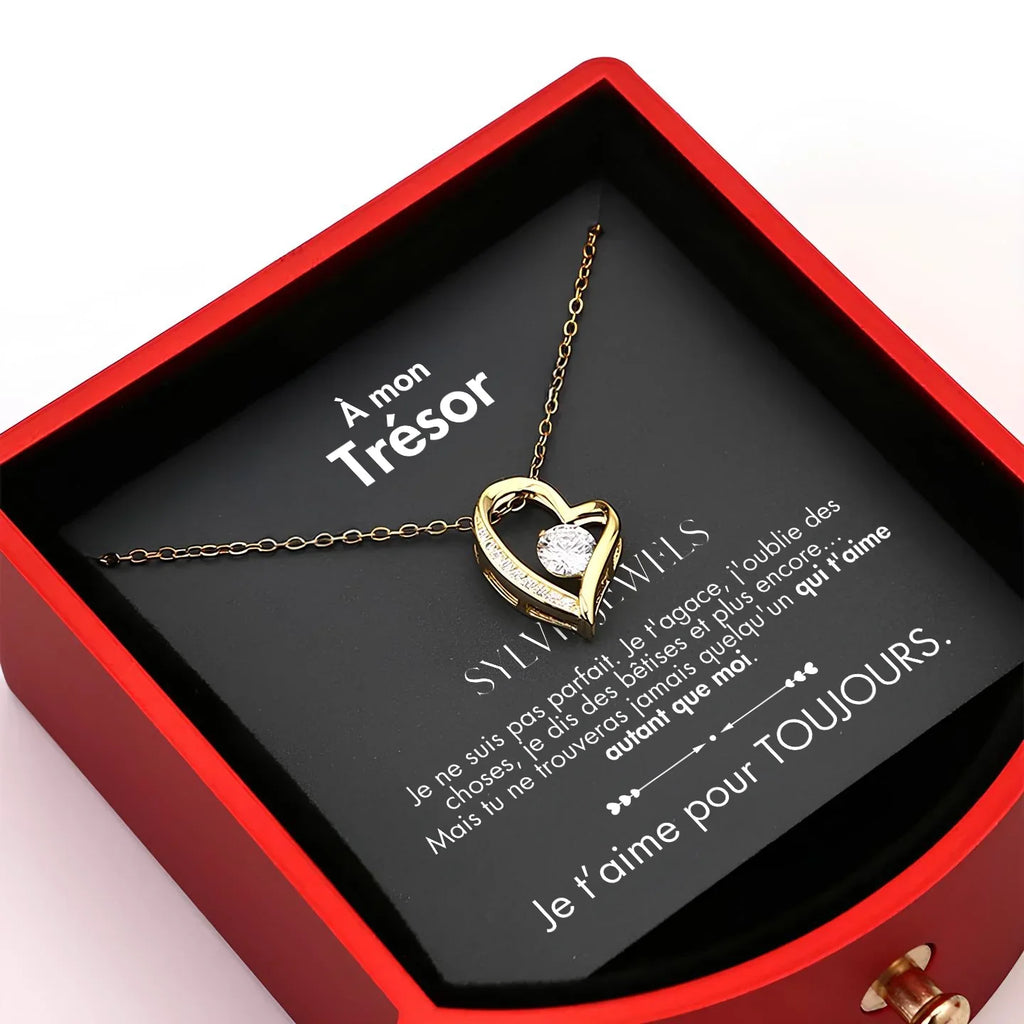 Alvea™ Cofre Rosa Eterna “A mi Tesoro” con Collar