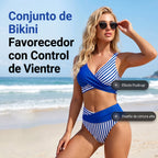 Bikini de dos piezas con control de abdomen