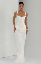 Alvea™ Vestido maxi de escote cuadrado