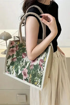 Alvea™ Taila Bolsa de Yute con Estampado Floral y Diseño Ecológico