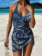 Alvea™ Fiesta – Tankini gráfico floral con short, efecto vientre plano