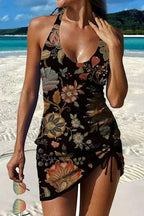 Alvea™ Fiesta – Tankini gráfico floral con short, efecto vientre plano
