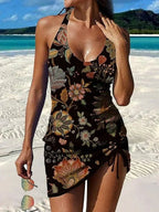 Alvea™ Fiesta – Tankini gráfico floral con short, efecto vientre plano