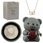 Alvea™ Oso Rosa Eterna con Collar Grabado