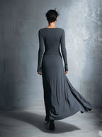Alvea™ Vestido maxi con nudo lateral