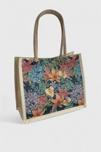 Alvea™ Taila Bolsa de Yute con Estampado Floral y Diseño Ecológico
