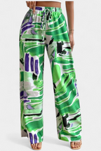 Alvea™ Senda Pantalones de Pierna Ancha con Estampado Abstracto