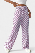 Alvea™ Hilaria Pantalones de Pierna Ancha con Estampado a Cuadros