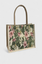 Alvea™ Taila Bolsa de Yute con Estampado Floral y Diseño Ecológico