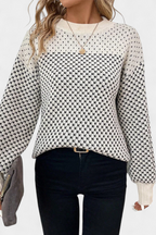 Alvea™ Rachael Jersey de Cuello Redondo en Bloques de Color
