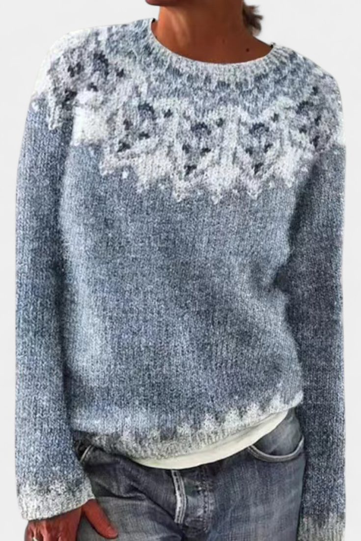 Alvea™ Jolessa Jersey de Punto con Estampado Nórdico
