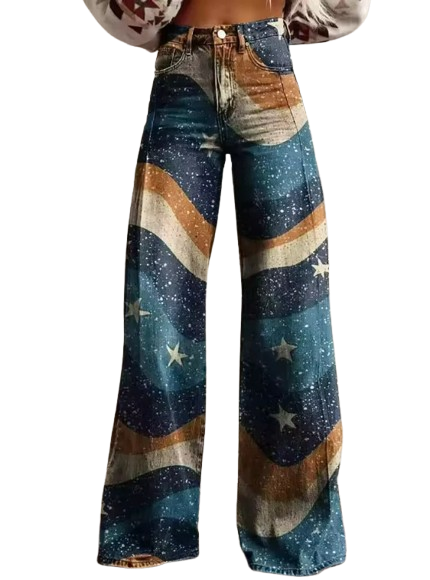 Alvea™ Pantalón boho vintage