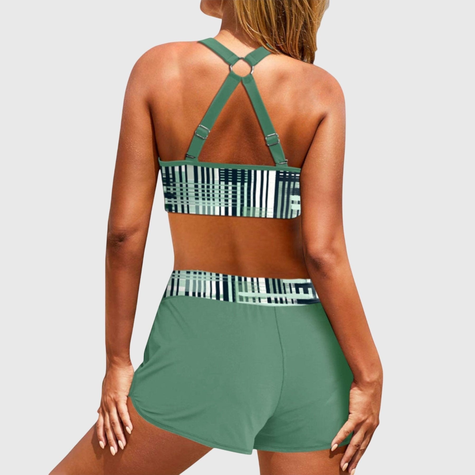Alvea™ Janelle - Bikini de Cintura Alta Acanalado
