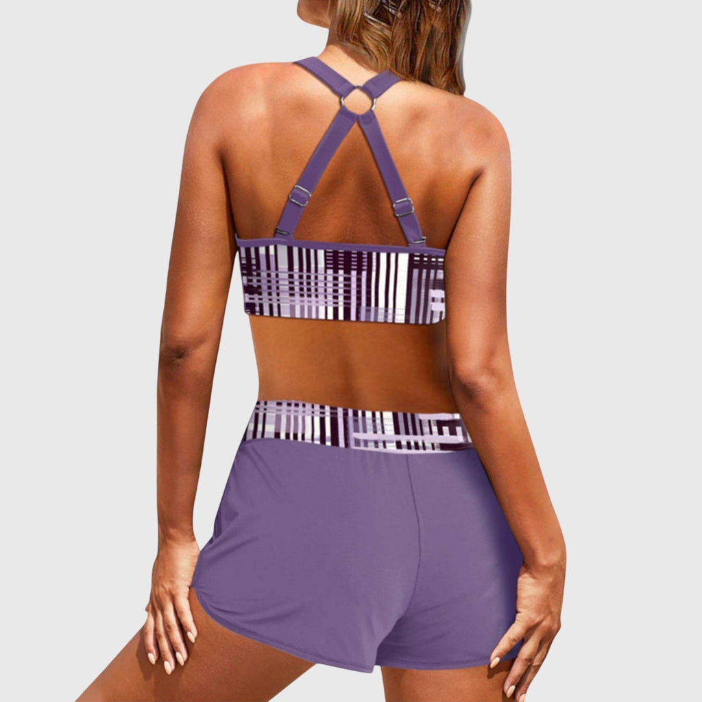 Alvea™ Janelle - Bikini de Cintura Alta Acanalado