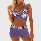 Alvea™ Janelle - Bikini de Cintura Alta Acanalado