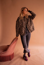 Alvea™ Isa Chaqueta Corta con Estampado de Leopardo