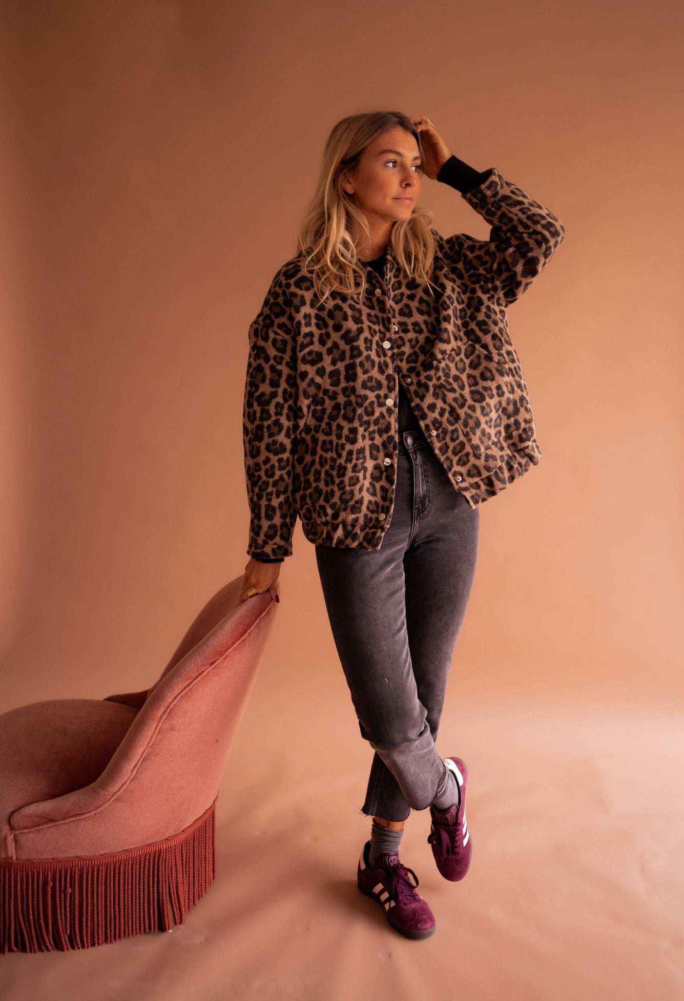 Alvea™ Isa Chaqueta Corta con Estampado de Leopardo