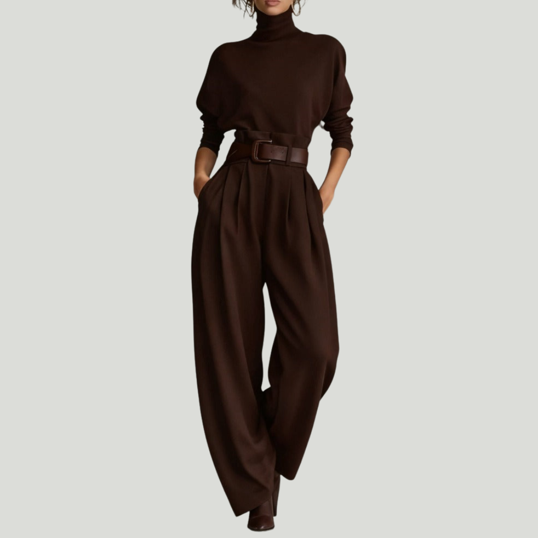 Alvea™ Julia Conjunto de cuello alto y pantalón recto