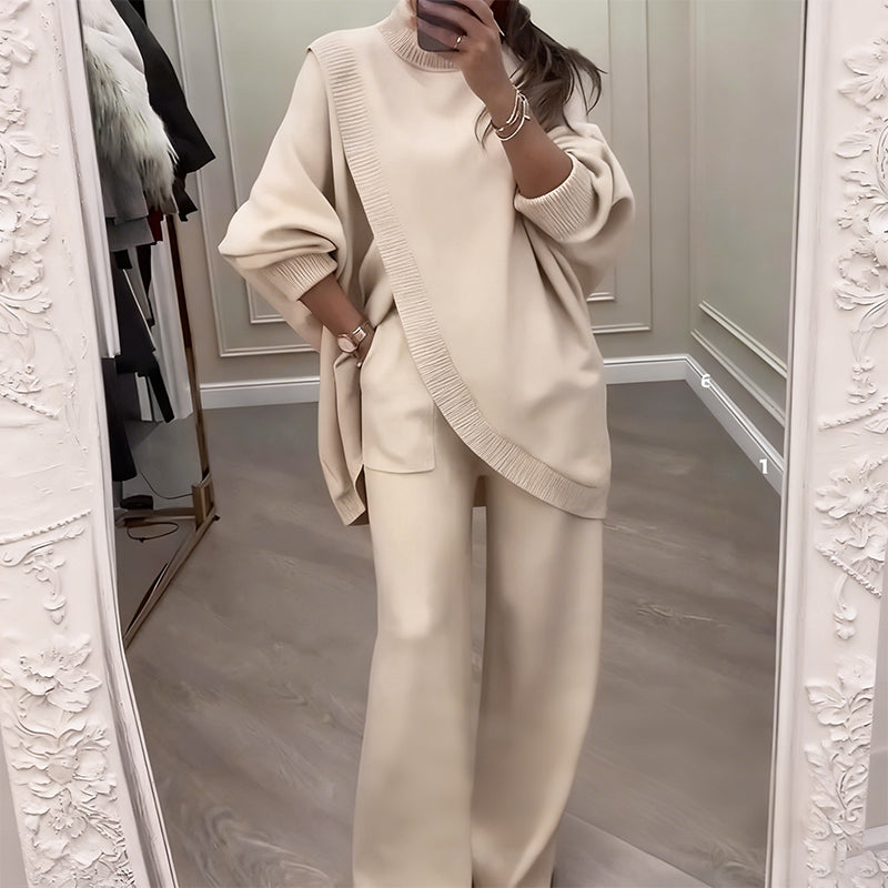 Alvea™ Conjunto Oversize Asimétrico de Punto -  Máximo confort