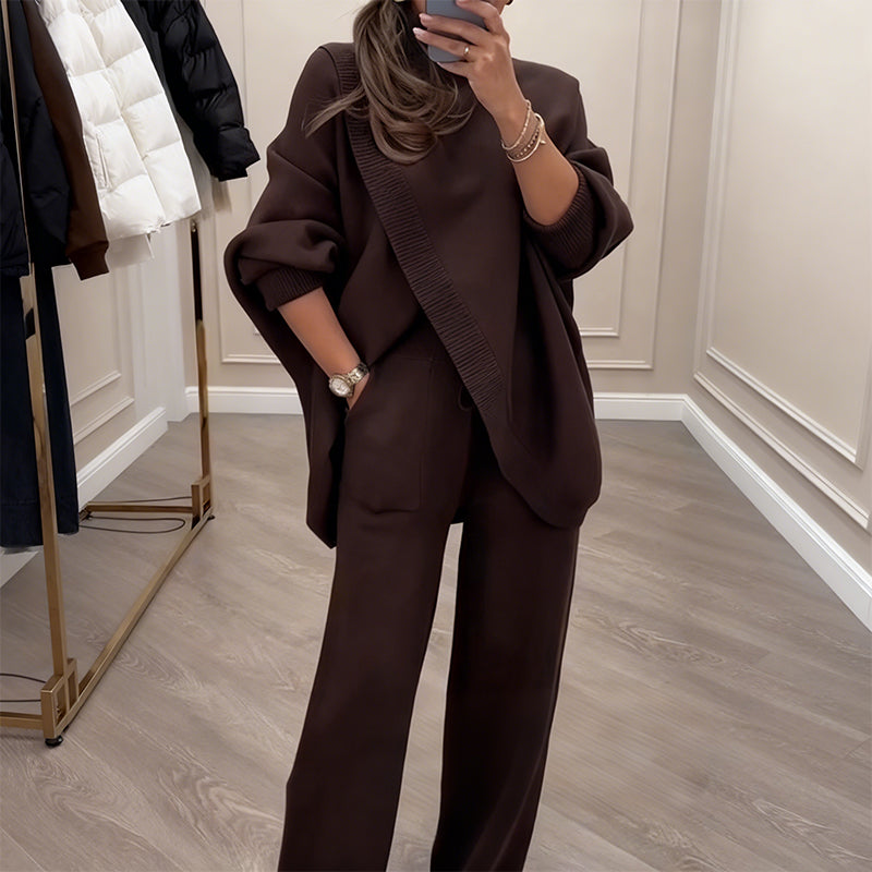 Alvea™ Conjunto Oversize Asimétrico de Punto -  Máximo confort