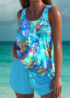 Alvea™ Trudy – Tankini elegante con efecto vientre plano y short a juego