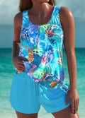 Alvea™ Trudy – Tankini elegante con efecto vientre plano y short a juego