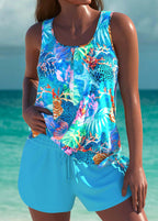 Alvea™ Trudy – Tankini elegante con efecto vientre plano y short a juego