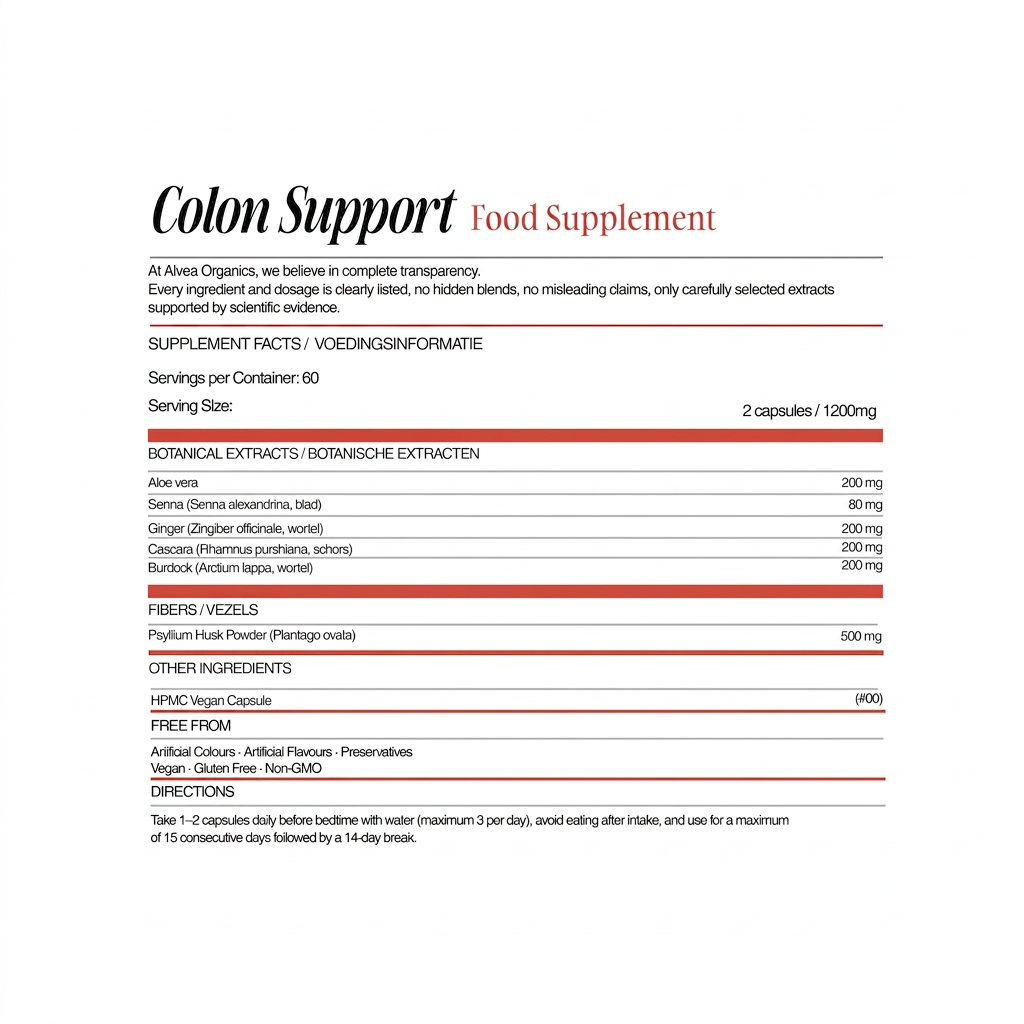 Flat Belly – Colon Support | Darmdetox & ondersteuning van de spijsvertering