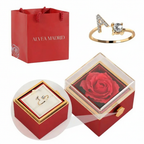 Alvea™ Cofre Rosa Eterna con Anillo con Inicial